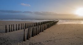 Posts in the sand 2 by Hendrik Karremans
