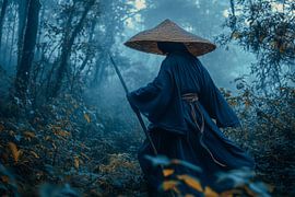 Marcheur mystique dans le brouillard sur Poster Art Shop