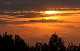Zonsondergang Sallandse Heuvelrug van Remco Van Daalen