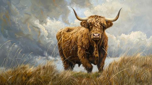 Majestic Highlander in the Storm