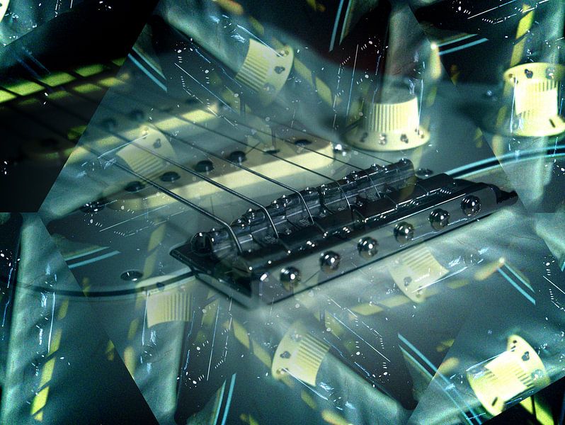 Collage de guitare par Edgar Schermaul