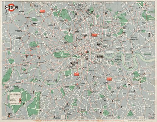 Map of general routes - London