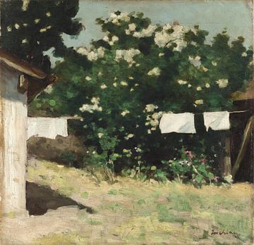 Ștefan Luchian~At the back of the courtyard