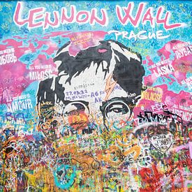 Lennon wall, Prague by Nynke Altenburg
