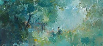Ethereal Tropics van Abstract Schilderij