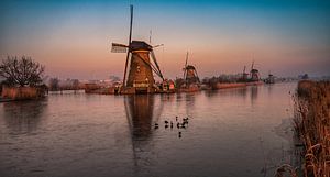 Sonnenaufgang Kinderdijk 3 von Henk Smit