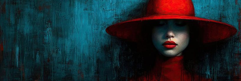 Woman Red Black by Art Whims