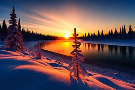 Silence in the winter light by Jean Pierre