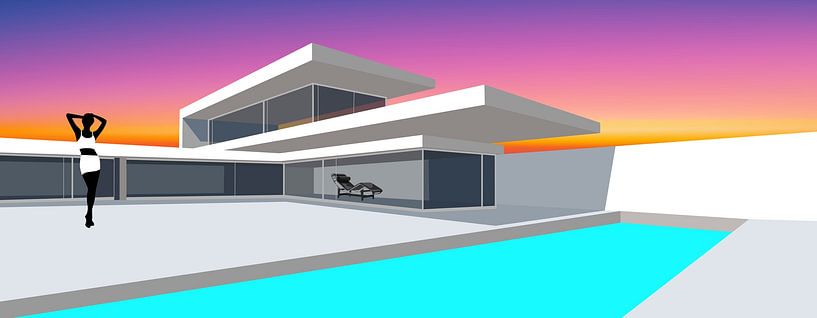 Hommage an Le Corbusier von Harry Hadders