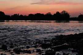 The IJssel, sunset