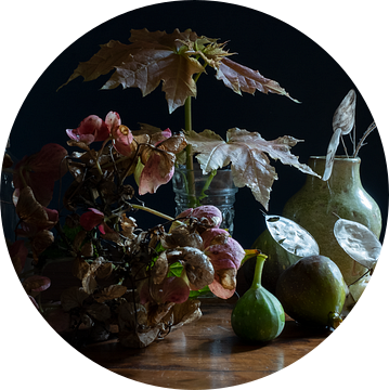 Stilleven herfst met hydrangea