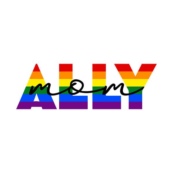 Ally Mam Regenboog Vierkant van Art Kingdom