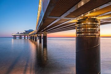 View to the horizon under the pier by Werner Reins