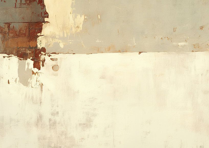 Abstrakt mit Beige und Grau von Kunst Laune