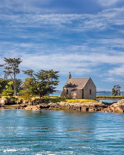 Chapelle de Saint-Joseph op het Ile Boedic in de Golf van Morbihan, Bretagne
