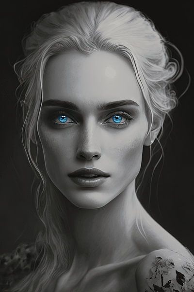 Contraste coloré : yeux bleus par Christian Ovís