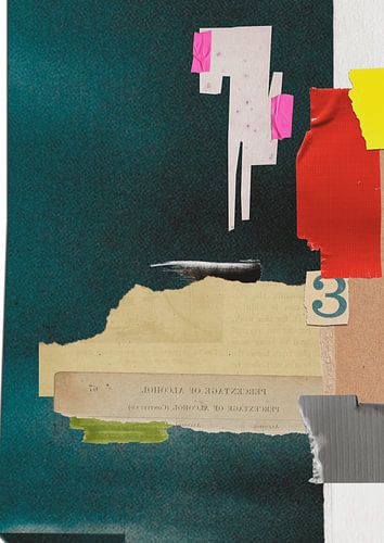 Moderne kleurrijke collage