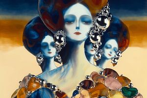 Fashionista mit Schmuck