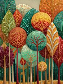 Kleurrijke bomen | Vibrant Nature Escape Awaits