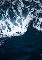 De deining van de blauwe zee
