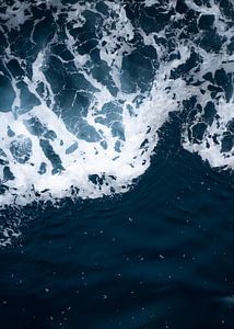 De deining van de blauwe zee
