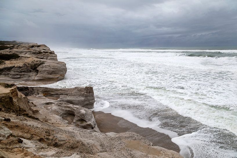 Coastal exit at Praia da Estrela, Obidos, Portugal. by Marjolein Zijlstra