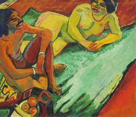 Max Pechstein, Indianer und weiblicher Akt, 1910