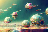 Buitenaardse fantasie, psychedelische dromen en vliegend tuig