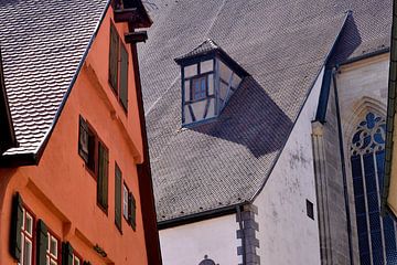 Dinkelsbühl, historische binnenstad, daken van Nick Wendt