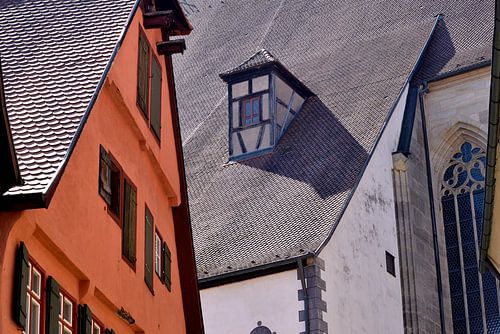 Dinkelsbühl, historische binnenstad, daken