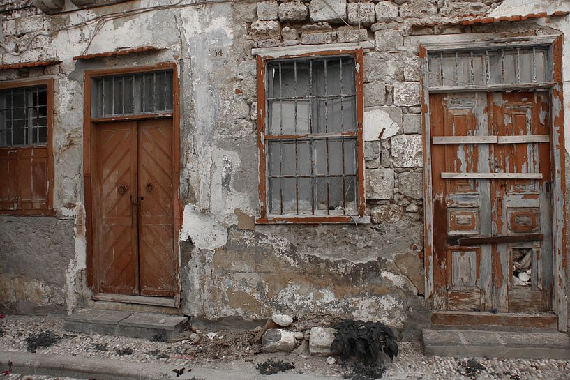 Vervallen huis Rodos Griekenland par jono broers