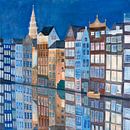 Schilderij Amsterdam van Atelier JS-art thumbnail