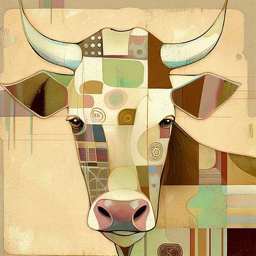 Kuh abstrakt von Bert Nijholt