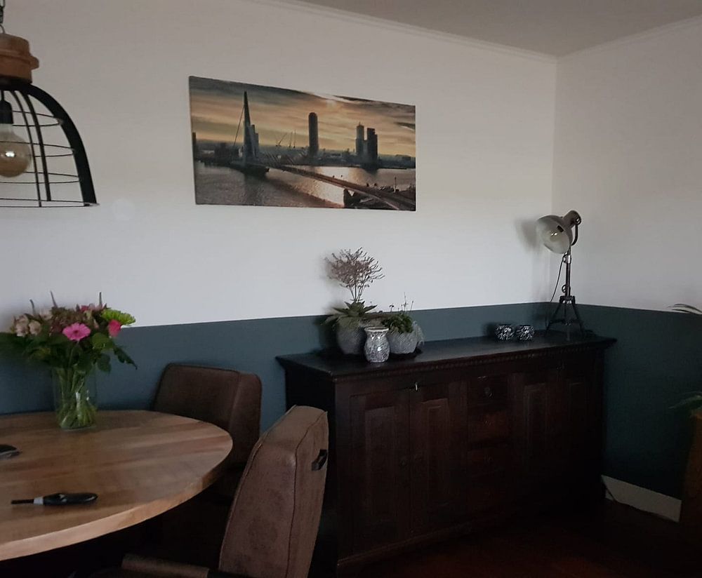 Rotterdam Skyline in the morning (Landscape)  by Rob van der Teen 