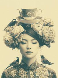 La reine du thé des fleurs silencieuses