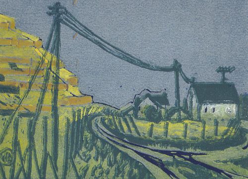 At the colourful cow at the entrance to Walporzheim Ahrtal