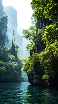 Secret Passage in the Rainforest by Vlindertuin Art
