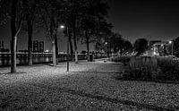 Parkkade in zwartwit