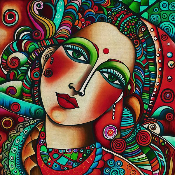 The girl from the south by Jan Keteleer (JanKé): A Journey Beyond the Canvas