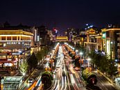 Xi'an Verkehrsabend Hauptverkehrszeit von Stijn Cleynhens Miniaturansicht