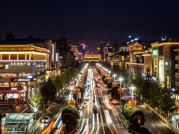 Xi'an verkeer avondspits van Stijn Cleynhens