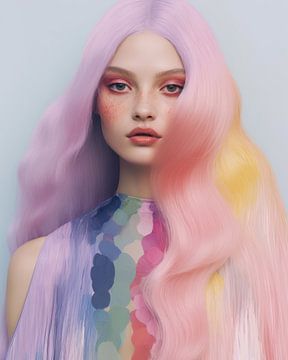 Rainbow girl by Carla Van Iersel