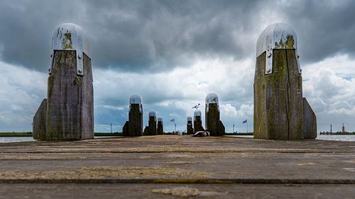 Volendam jetty by R Smallenbroek