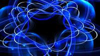 Blauw, wit, zwart beeld