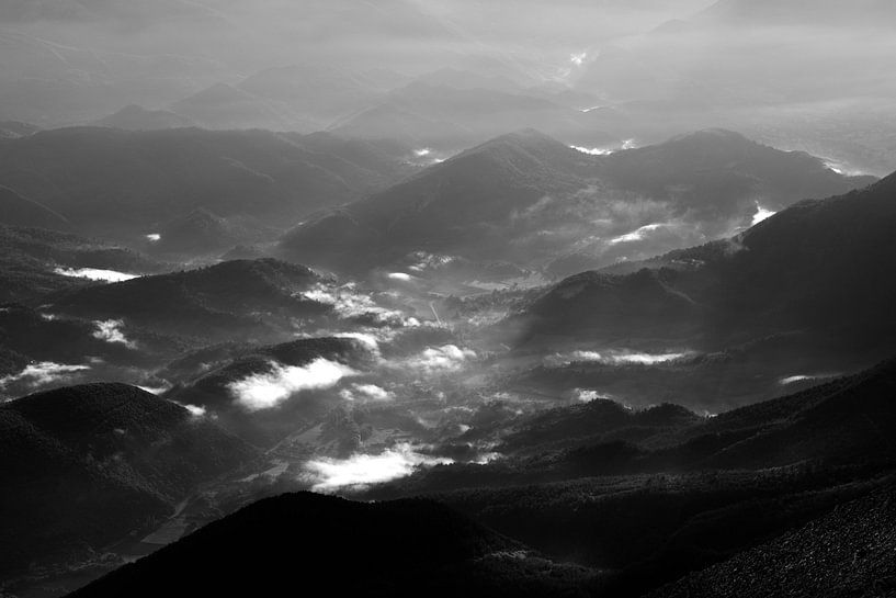 Blick vom Mont Ventoux in die Provence (SW) von Flatfield