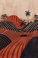 Wavy Earth tones