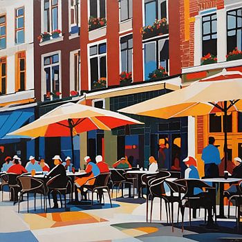 Op het terras