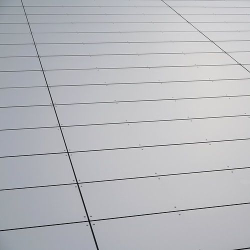 Gevel van aluminium panelen