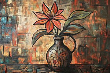 Flower Vase | Orange Flower