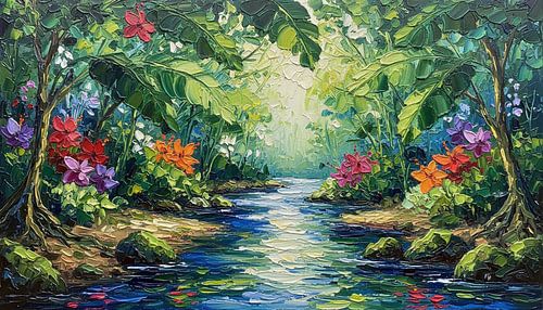 Tropische jungle-oase